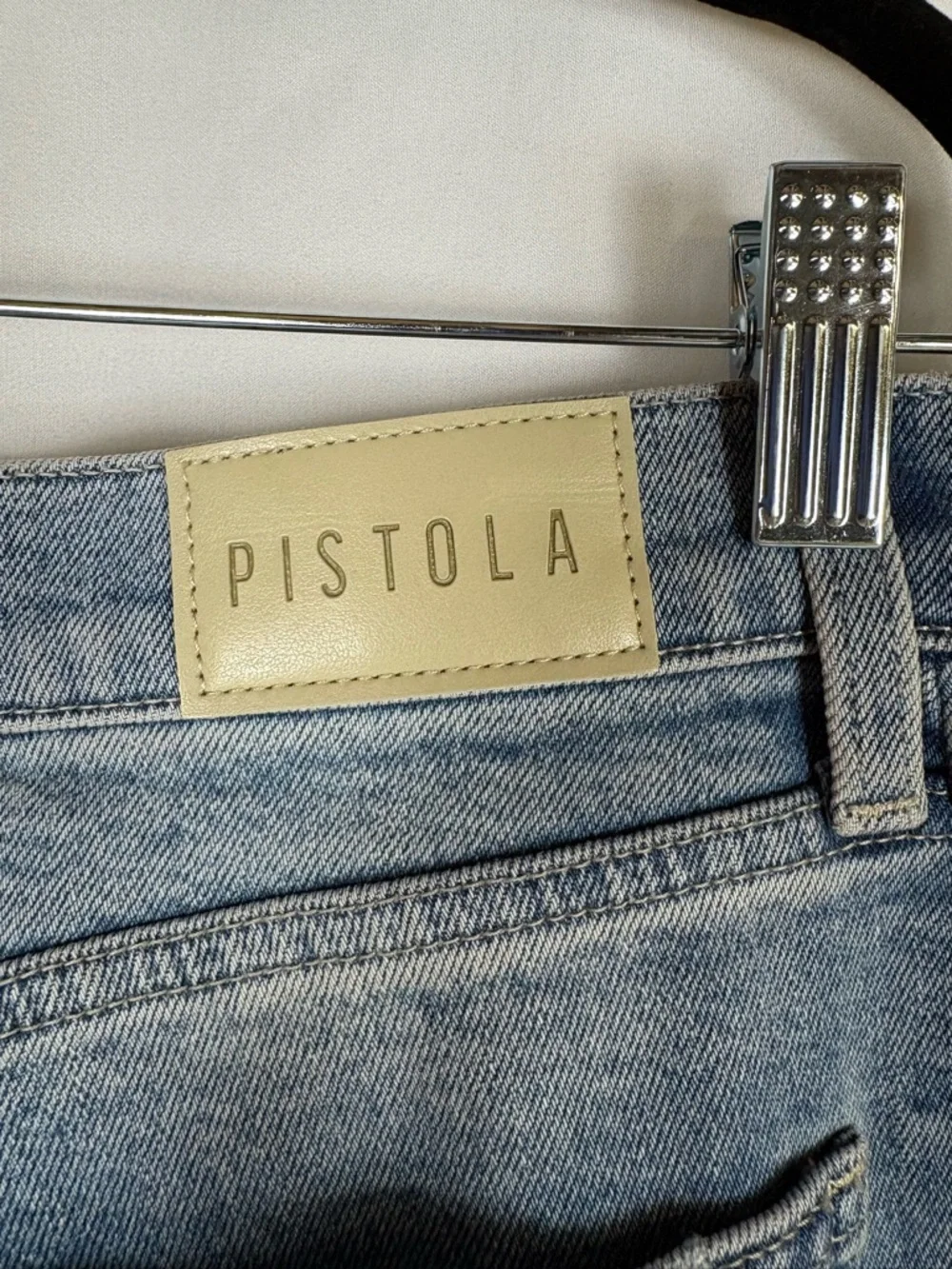 pistola Light Blue Boyfriend Wide-Leg Jeans - Picture 8 of 9